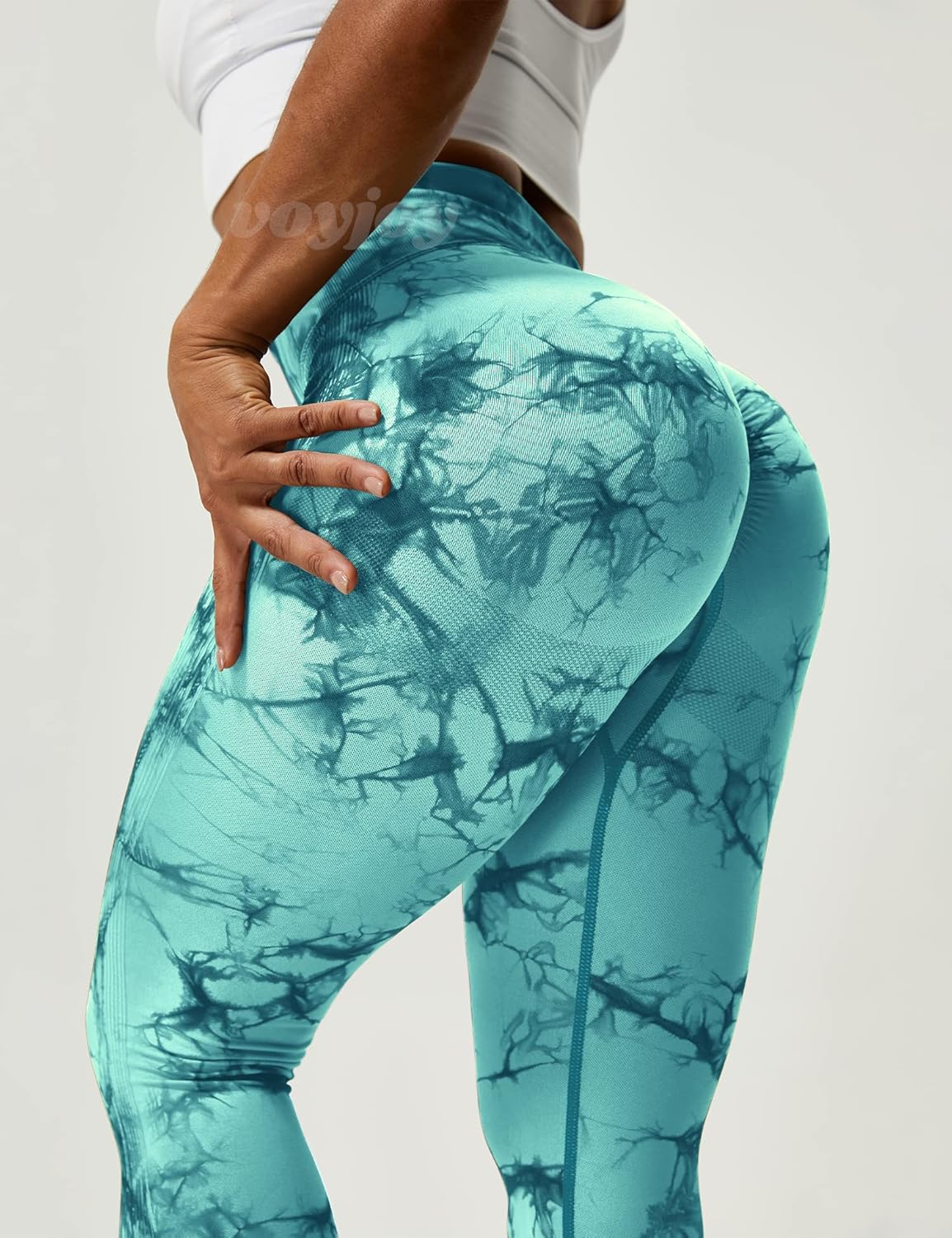 Seamless Leggings for Women High Waist Yoga Pants, Scrunch Butt Lifting Elastic Tights