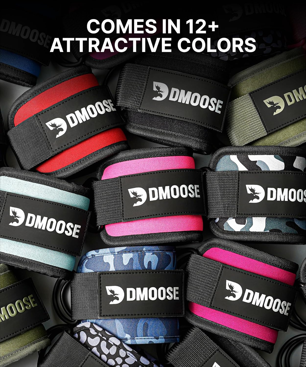 Ankle Straps for Cable Machines - One Size Fit with Premium Padding, Glute Kickback Ankle Strap for Women