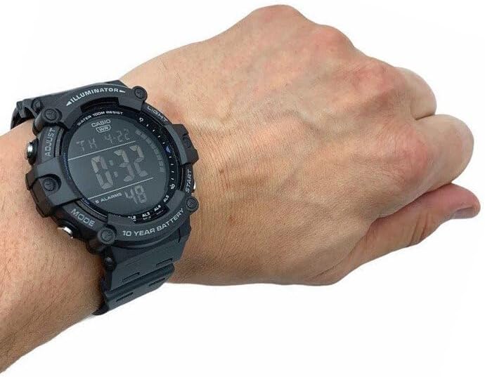 - COLL Sports Armbanduhr AE-1500WH-8BVEF - Herren Uhr - Wasserdicht - Digital - Mit Kunststoffband - Blau