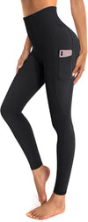 Womens High Waist Yoga Pants with Pockets Workout Running Gym Leggings