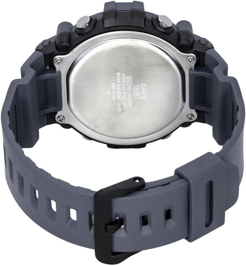 - COLL Sports Armbanduhr AE-1500WH-8BVEF - Herren Uhr - Wasserdicht - Digital - Mit Kunststoffband - Blau