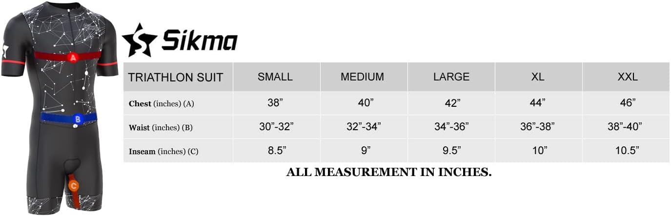 Men'S Cycling Skinsuit Gel Padded One Piece Trisuit Bike Top Short Sublimated Design