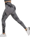 Tie Dye Scrunch Butt Lifting Seamless Leggings for Women High Waist Yoga Pants Tummy Control Running Workout Tight