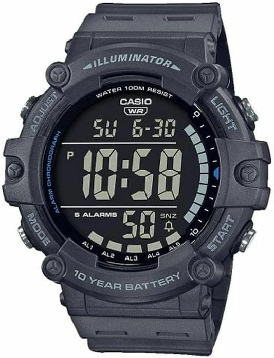 - COLL Sports Armbanduhr AE-1500WH-8BVEF - Herren Uhr - Wasserdicht - Digital - Mit Kunststoffband - Blau