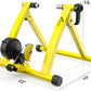 Turbo Trainer - Magnetic Stationary Bike Trainer for 26-28" & 700C Wheels - Adjustable 6 Level Resistance Bike Stand for Indoor Riding with Quick Release Lever & Front Wheel Riser Block