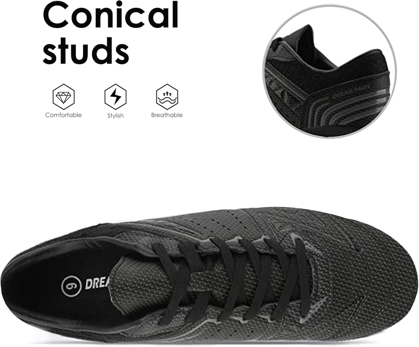 Men'S Cleats Football Boots Soccer Shoes Low Top Training Football Shoes for Professional Sport, Outdoor Sneaker