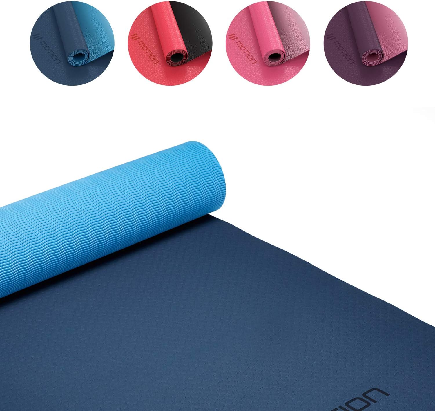 Yoga Mat Classic Pro Yoga Mat TPE Eco Friendly Non Slip Fitness Exercise Mat. Workout Mat for Yoga, Pilates and Gymnastics 183 X 61 X 0.6CM
