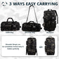 Tactical Gym Bag for Men，50L Large 3 in 1 Sports Duffle Bag with Shoes Compartment for Travel,Water Resistant Travel Backpack Weekender Overnight Bag with Wet Pocket for Women
