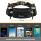 Running Belt with Water Bottles (2 X 175Ml) Hydration Belt Waterproof Waist Pack Fits Iphone Adjustable Sports Waist Pack for Marathon Running Hiking Cycling