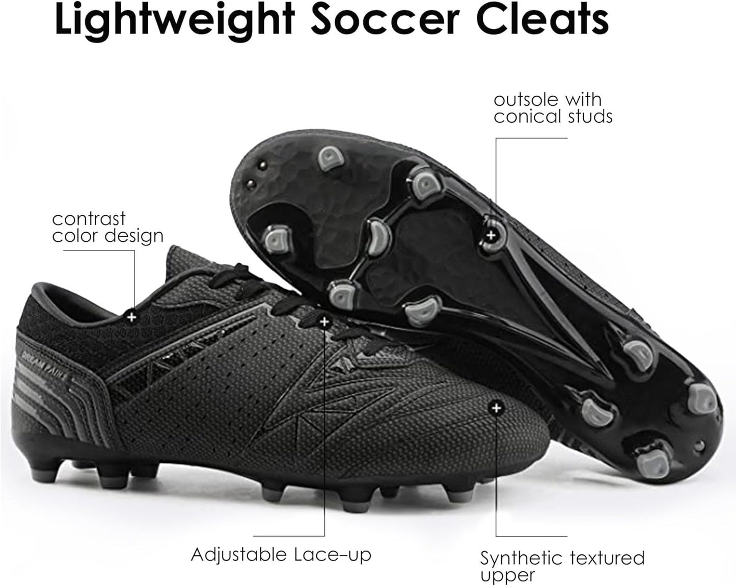 Men'S Cleats Football Boots Soccer Shoes Low Top Training Football Shoes for Professional Sport, Outdoor Sneaker