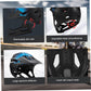 Full Face Helmet, Mountain Bike Helmet for Adult Breathable Shock-Proof PC Full Face Bike with Detachable Chin Holder & Visor Adjustable Black for Biking, Adult
