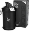 Official Sports 2L Water Bottle (2.2 L) Insulated Sleeve | Carry Handle | Fitness, Exercise, Large Gym 2 Litre Water Bottle | Ecofriendly, BPA Free, 40% Thicker Plastic