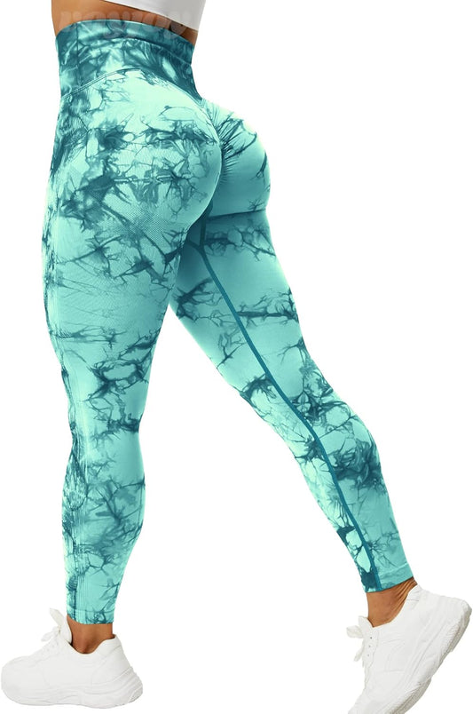 Seamless Leggings for Women High Waist Yoga Pants, Scrunch Butt Lifting Elastic Tights