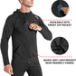 Mens Zip Hoodies, Lightweight Sweatshirts Gym Running Jumper Jackets with Pockets