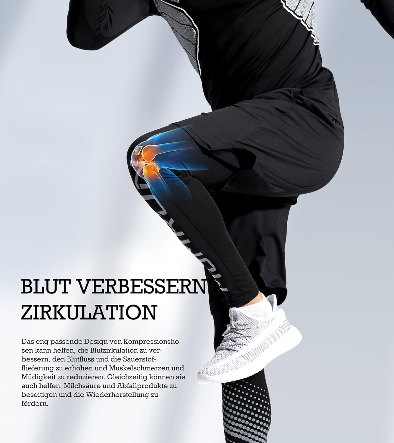 5Pcs Gym Clothes Men Tracksuit Sets Running Wear Compression Shirts Sleeve Tops Jackets Long Suits Leggings Shorts Sports Activewear for Athletic