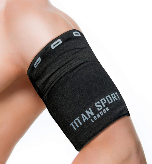 TITAN SPORT Mobile Phone Armband Universal Holder Sleeve, Running/Gym/Sport Exercise Arm Bag for Adult Women/Men, Suitable for Devices up to 7 Inches, Iphone Se/X/6/7/8/11/12/13/14/15/16(Xlarge,Black)