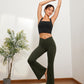 Women'S Butterluxe Square Neck Sports Bra Padded Wireless Crop Top Gym Workout Tank Tops Camisole with Built in Bra