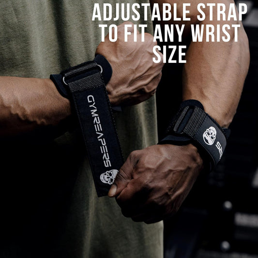 Weight Lifting Hooks (Pair), Heavy Duty Power Wrist Straps Hand Grip Support for Deadlifts, Pull Ups, Shrugs - Gym Gloves for Men and Women