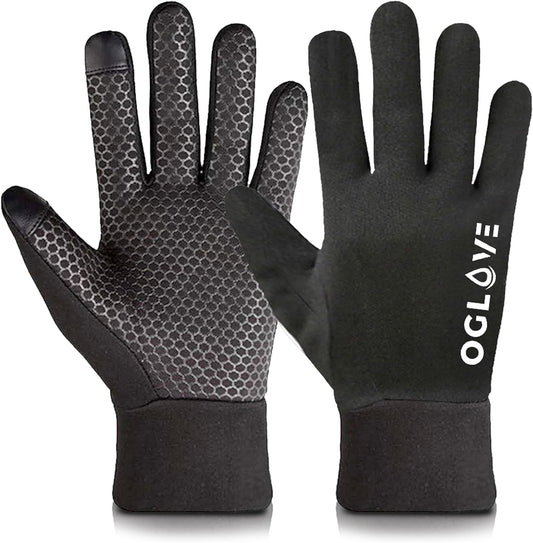 Waterproof Thermal Sports Gloves for Kids, Touchscreen Sensitive Field Gloves with Palm Grip for Football, Rugby, Mountain Biking, Cycling, Running, Netball, Hockey and More