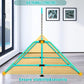 Upgrade Foldable Gymnastic Bar with Mat for Kids Ages 3-12, 200 Lbs Weight Capacity, Gymnastic Kip Bar Horizontal Bar for Kids, Gymnastic Training Equipment for Home and Gym Center Use