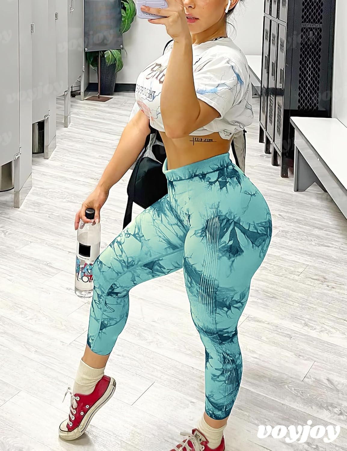 Seamless Leggings for Women High Waist Yoga Pants, Scrunch Butt Lifting Elastic Tights