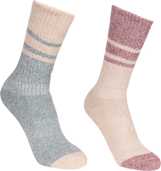 Womens Walking Socks anti Blister Tacter Inner Lining 2 Pack Hadley