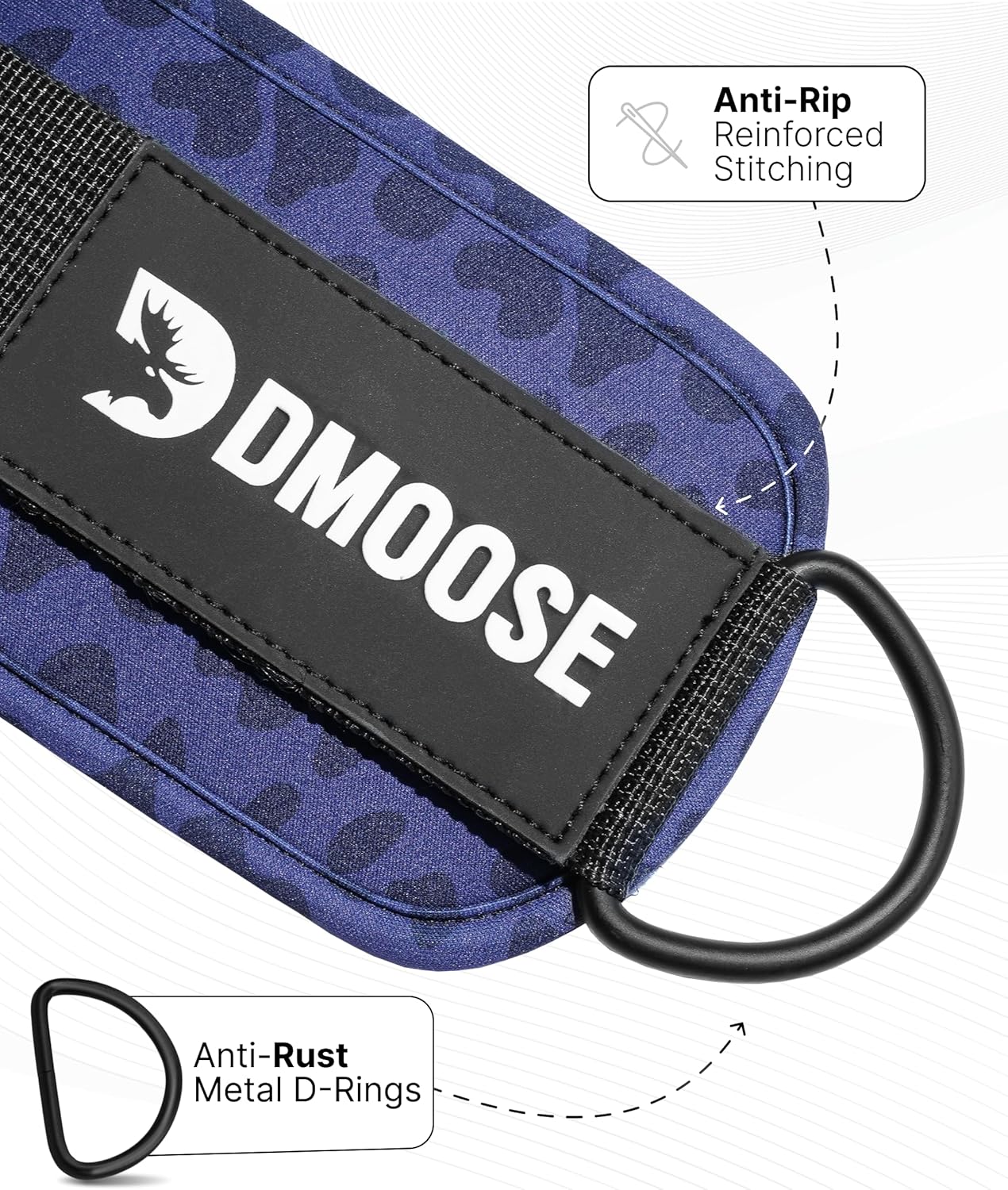 Ankle Straps for Cable Machines - One Size Fit with Premium Padding, Glute Kickback Ankle Strap for Women