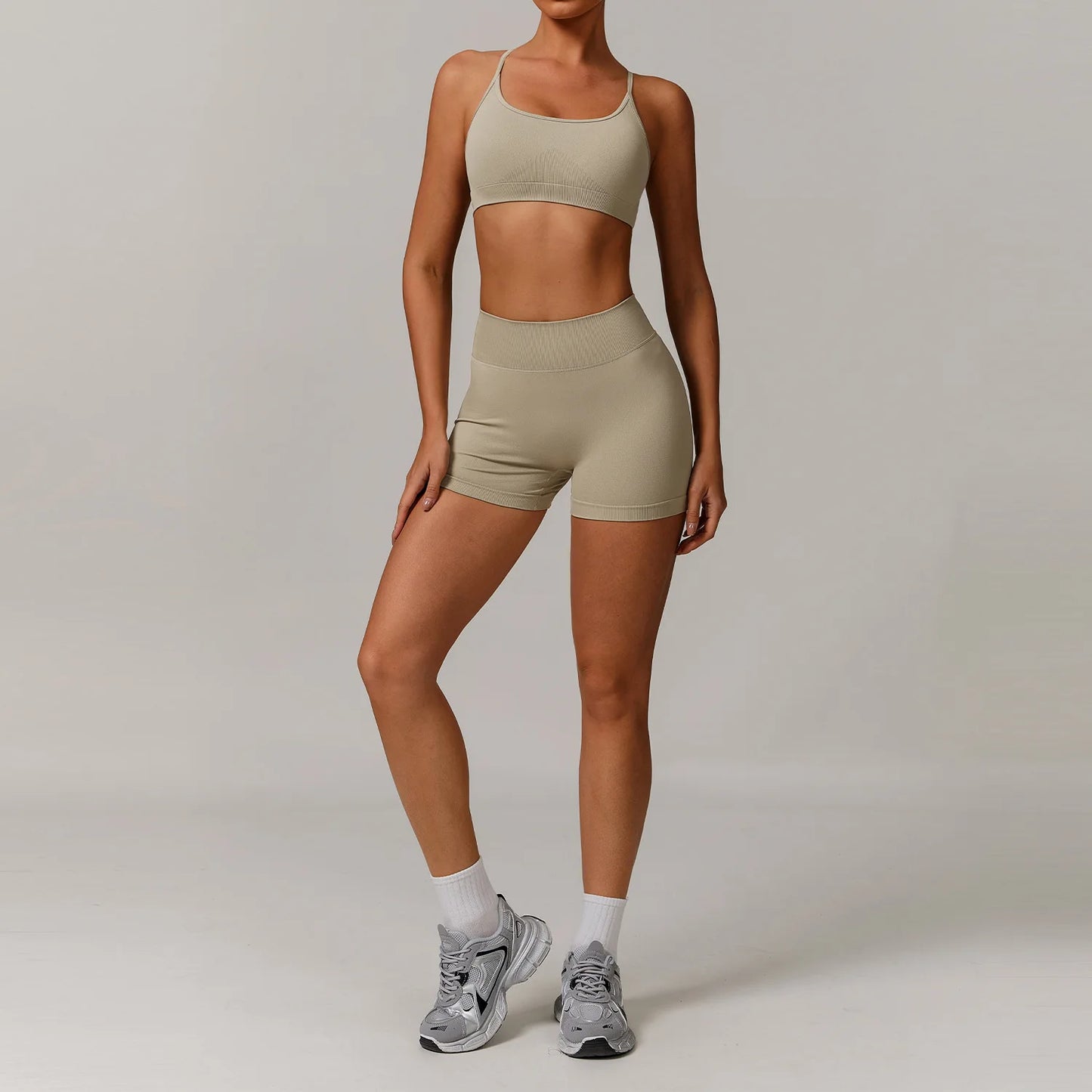 Seamless Yoga Set 2/3PCS Gym Clothes Women Sportswear Yoga Suits Fitness Set Women'S Tracksuits Sports Bra High Waist Leggings