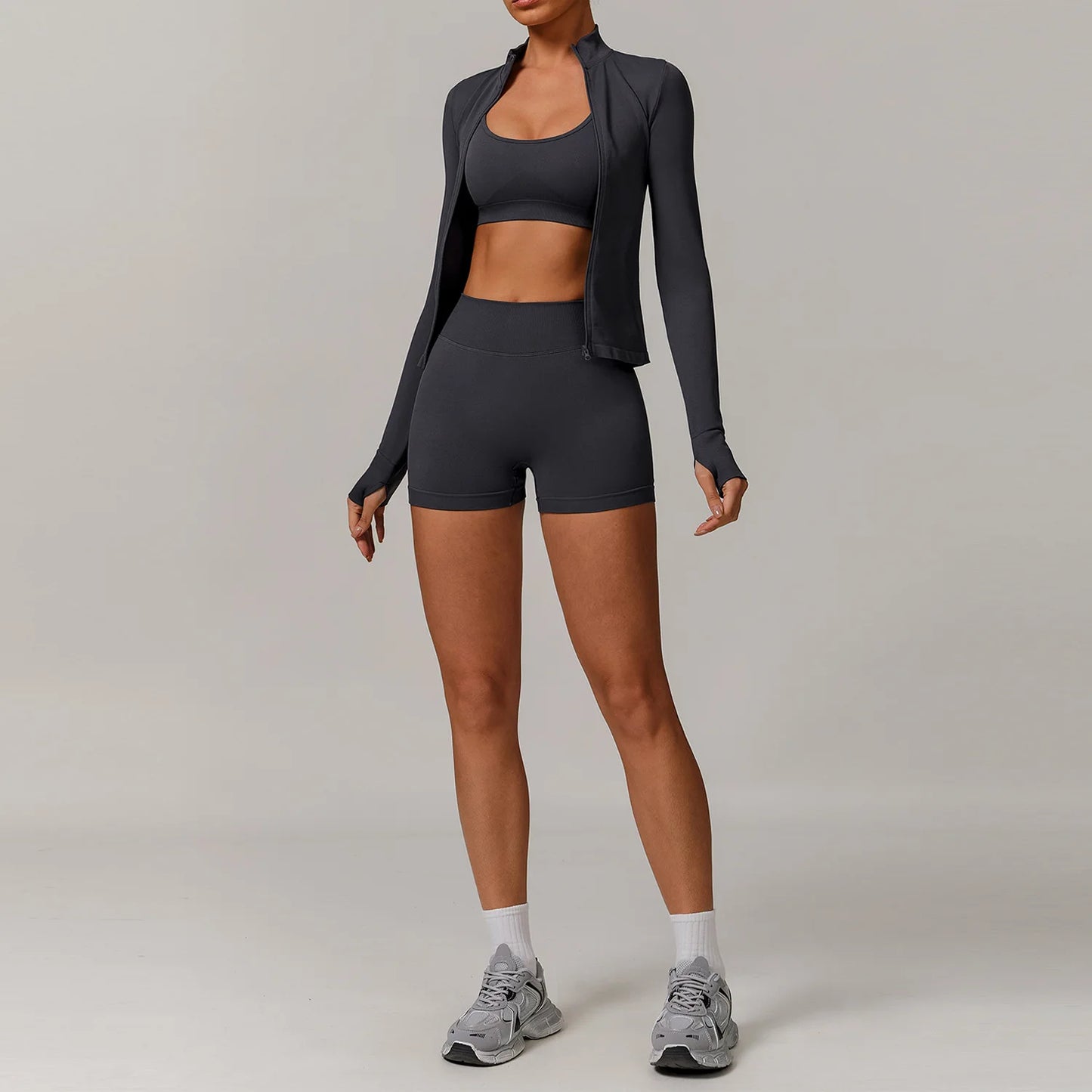 Seamless Yoga Set 2/3PCS Gym Clothes Women Sportswear Yoga Suits Fitness Set Women'S Tracksuits Sports Bra High Waist Leggings