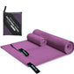 Beach Towel Sports Microfiber Quick Dry Pocket Towel Portable Ultralight Absorbent Towel for Swimming Pool Gym Fitness Yoga