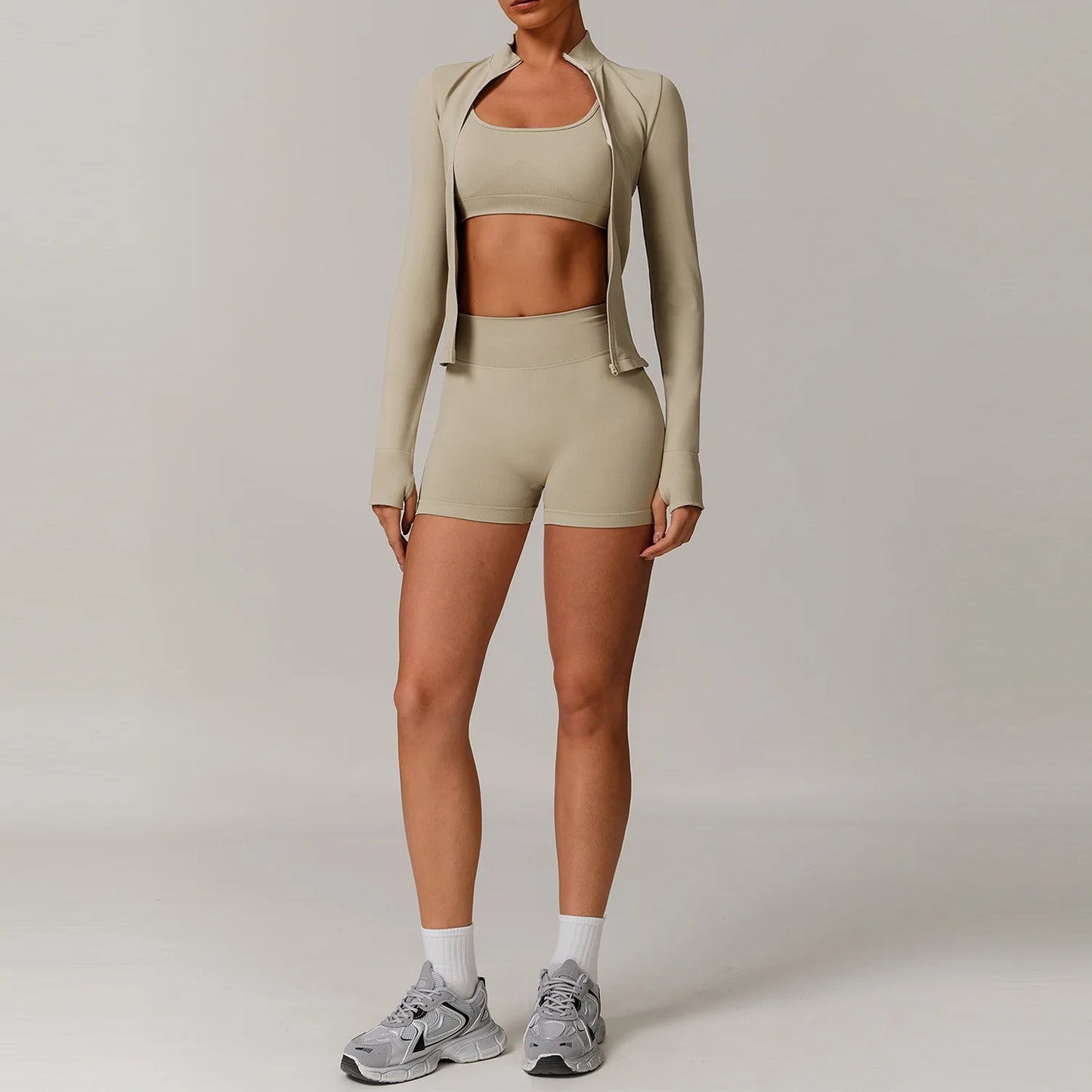 Seamless Yoga Set 2/3PCS Gym Clothes Women Sportswear Yoga Suits Fitness Set Women'S Tracksuits Sports Bra High Waist Leggings