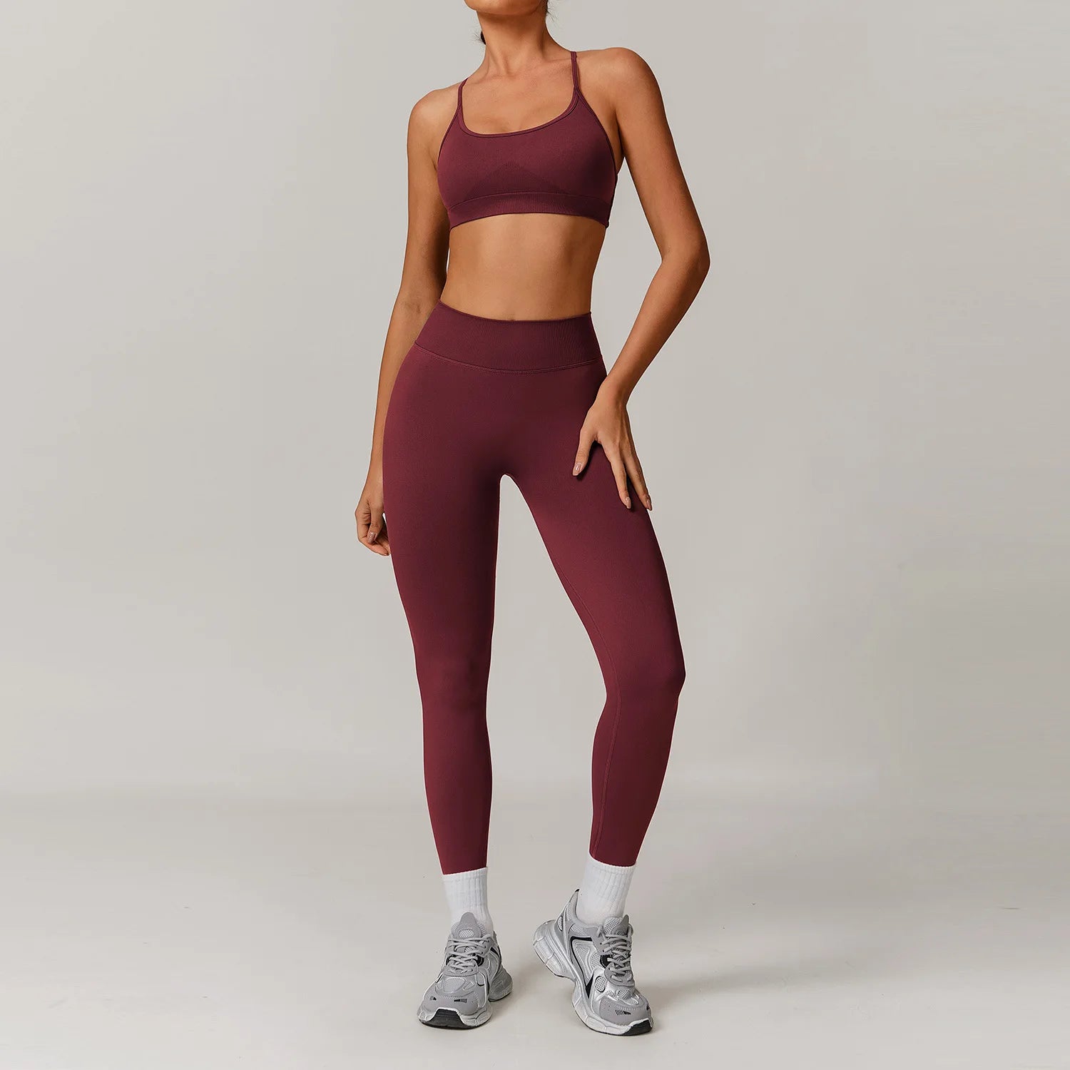 Seamless Yoga Set 2/3PCS Gym Clothes Women Sportswear Yoga Suits Fitness Set Women'S Tracksuits Sports Bra High Waist Leggings