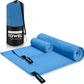 Beach Towel Sports Microfiber Quick Dry Pocket Towel Portable Ultralight Absorbent Towel for Swimming Pool Gym Fitness Yoga