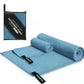 Beach Towel Sports Microfiber Quick Dry Pocket Towel Portable Ultralight Absorbent Towel for Swimming Pool Gym Fitness Yoga
