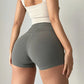 Gymhub Hip Lifting Fitness Yoga Shorts Three-Quarter Pants Female High-Waisted Peach Nude Running Sports Quick-Drying Anti