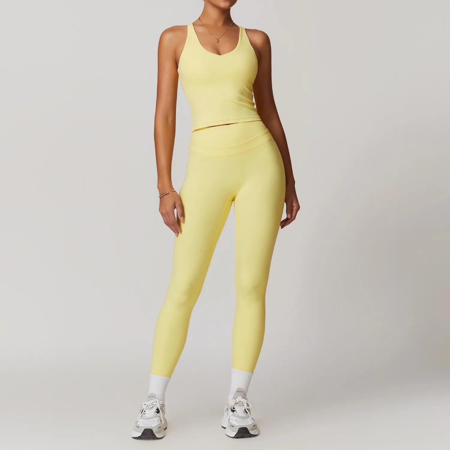 JUREN Yoga Suit 2PCS Sports Set Women Quick-Drying Gym Set Women Tracksuit Running Workout Short Sleeves Sports Yoga Clothing