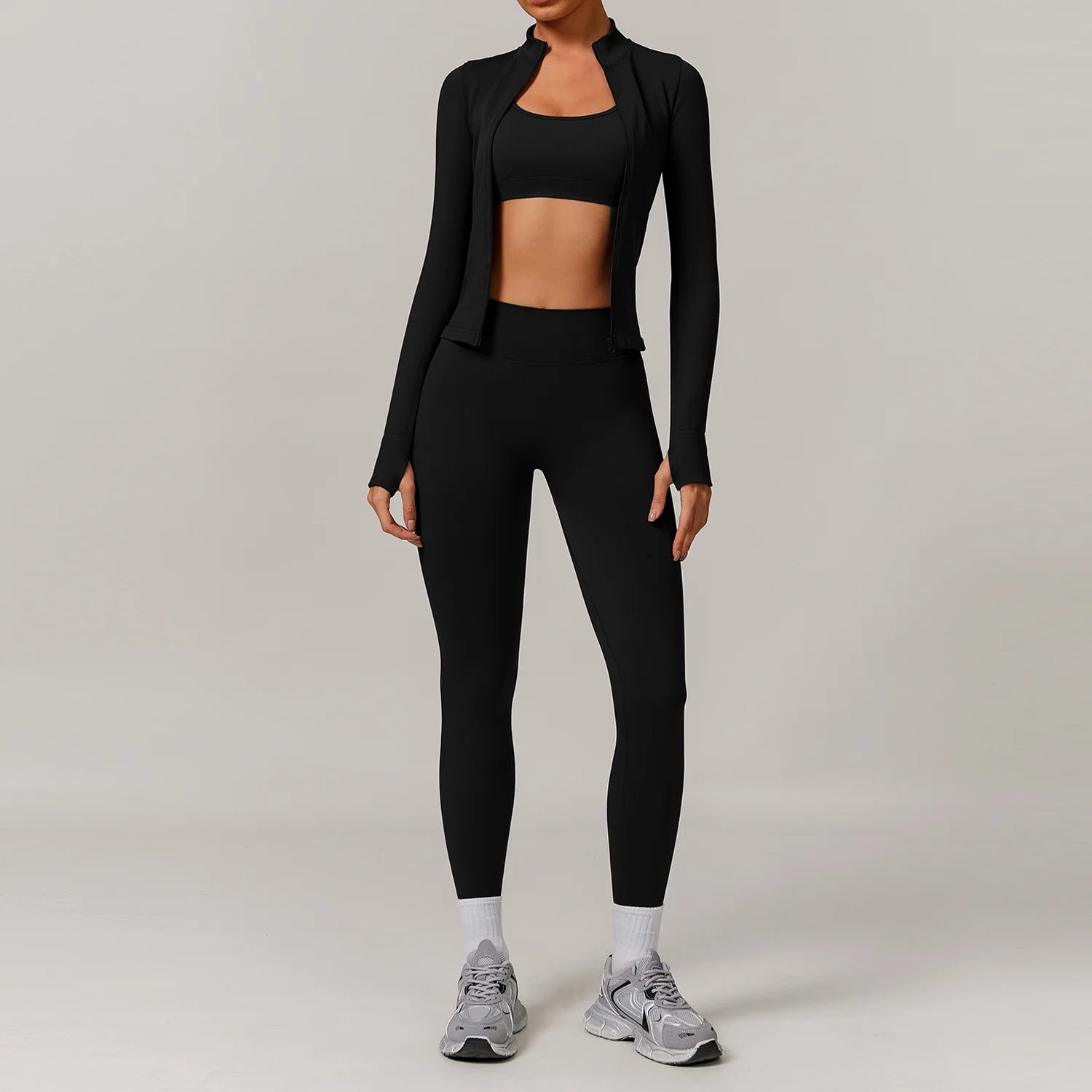 Seamless Yoga Set 2/3PCS Gym Clothes Women Sportswear Yoga Suits Fitness Set Women'S Tracksuits Sports Bra High Waist Leggings
