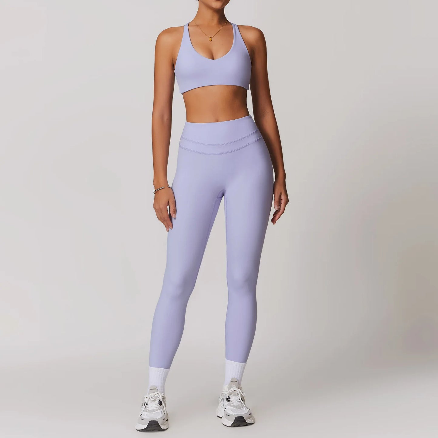 JUREN Yoga Suit 2PCS Sports Set Women Quick-Drying Gym Set Women Tracksuit Running Workout Short Sleeves Sports Yoga Clothing