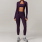 Seamless Yoga Set 2/3PCS Gym Clothes Women Sportswear Yoga Suits Fitness Set Women'S Tracksuits Sports Bra High Waist Leggings