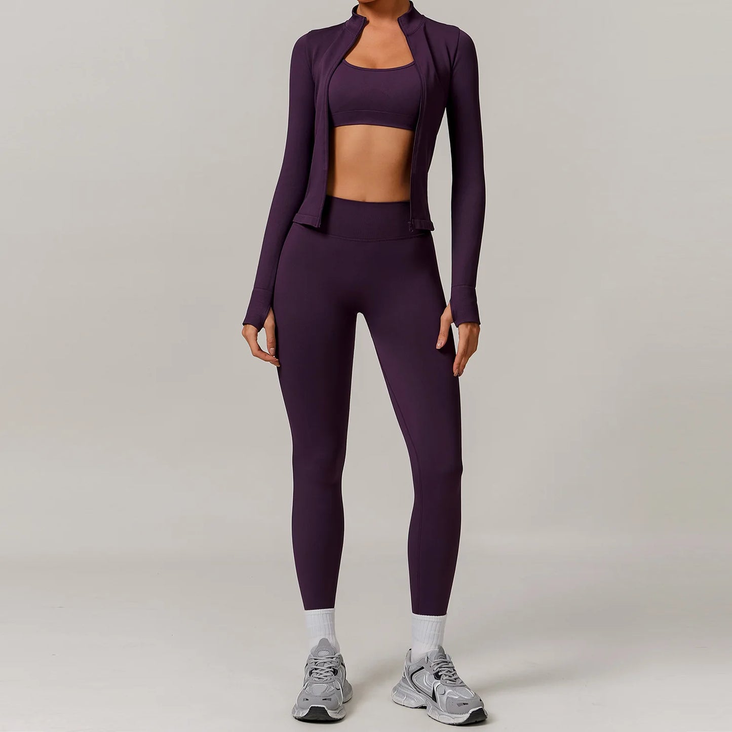 Seamless Yoga Set 2/3PCS Gym Clothes Women Sportswear Yoga Suits Fitness Set Women'S Tracksuits Sports Bra High Waist Leggings