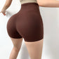 Gymhub Hip Lifting Fitness Yoga Shorts Three-Quarter Pants Female High-Waisted Peach Nude Running Sports Quick-Drying Anti