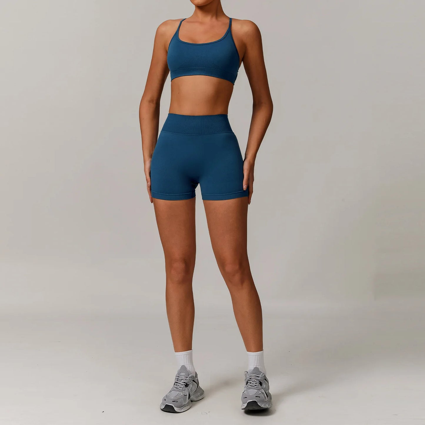 Seamless Yoga Set 2/3PCS Gym Clothes Women Sportswear Yoga Suits Fitness Set Women'S Tracksuits Sports Bra High Waist Leggings