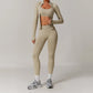 Seamless Yoga Set 2/3PCS Gym Clothes Women Sportswear Yoga Suits Fitness Set Women'S Tracksuits Sports Bra High Waist Leggings