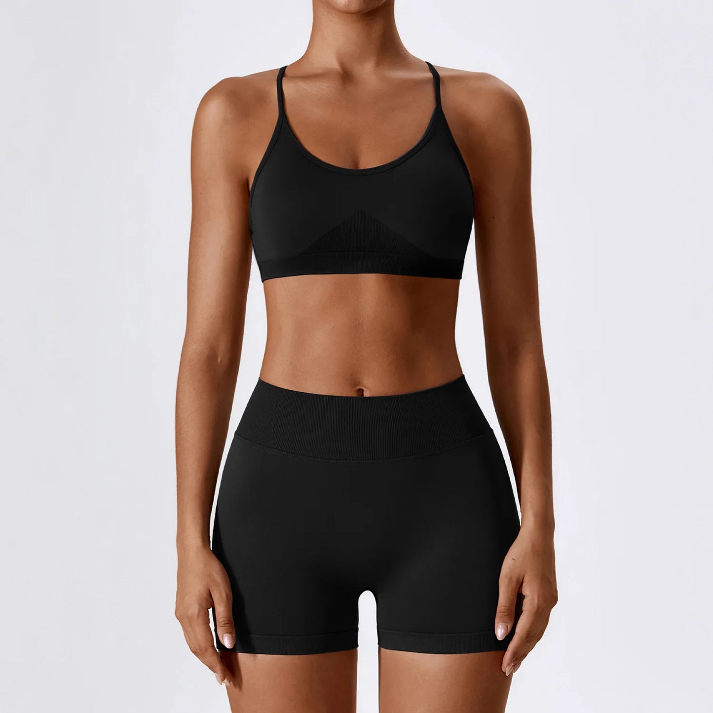 Seamless Yoga Set 2/3PCS Gym Clothes Women Sportswear Yoga Suits Fitness Set Women'S Tracksuits Sports Bra High Waist Leggings