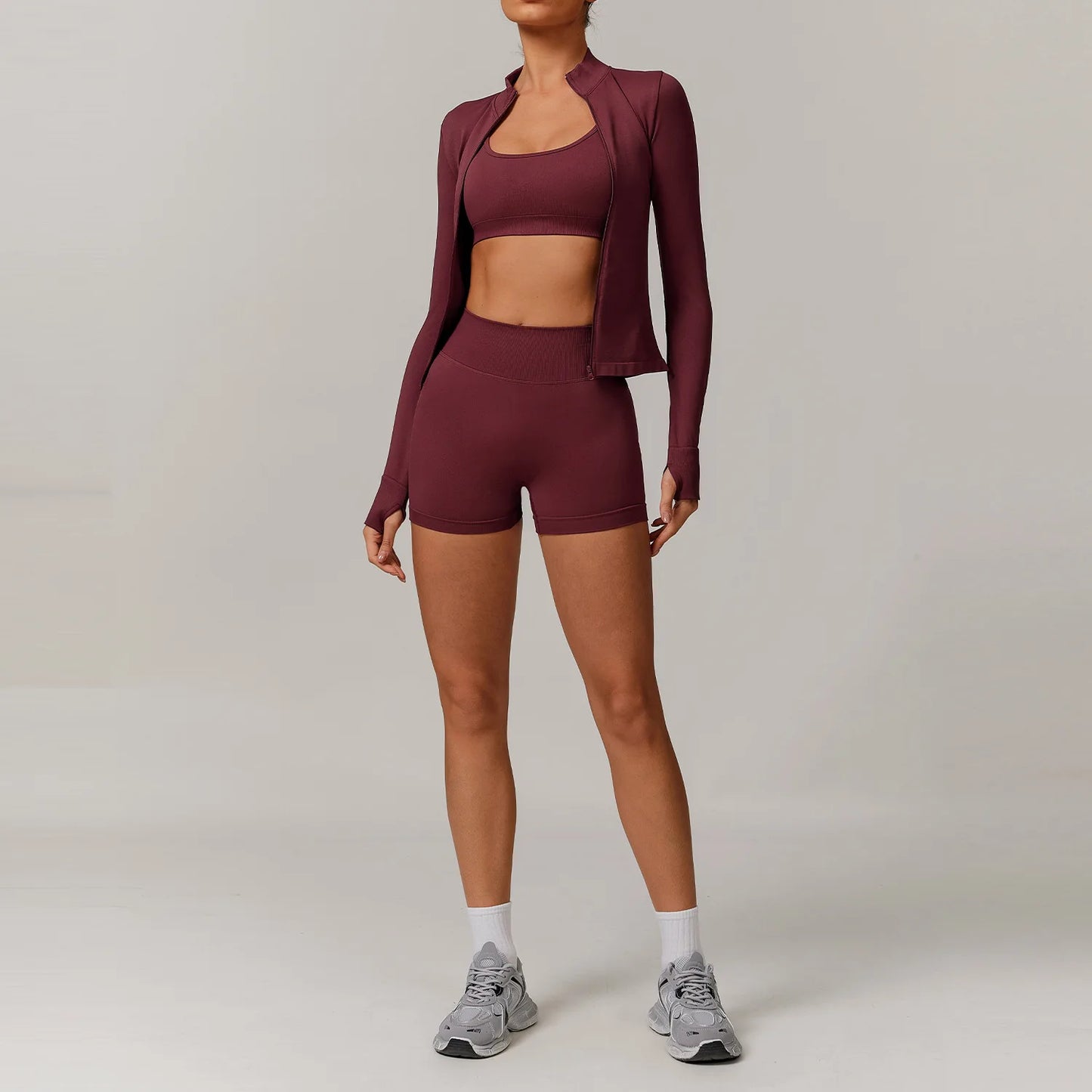 Seamless Yoga Set 2/3PCS Gym Clothes Women Sportswear Yoga Suits Fitness Set Women'S Tracksuits Sports Bra High Waist Leggings