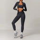 Seamless Yoga Set 2/3PCS Gym Clothes Women Sportswear Yoga Suits Fitness Set Women'S Tracksuits Sports Bra High Waist Leggings
