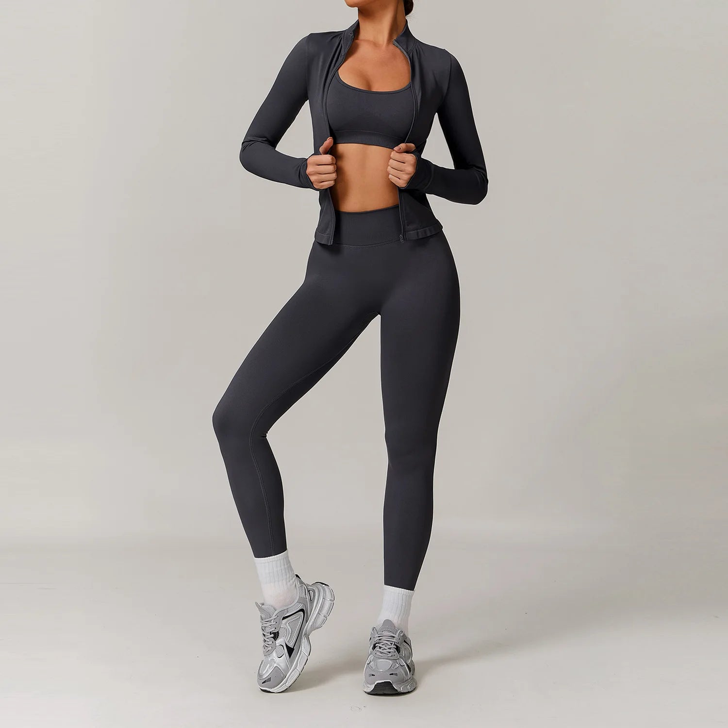 Seamless Yoga Set 2/3PCS Gym Clothes Women Sportswear Yoga Suits Fitness Set Women'S Tracksuits Sports Bra High Waist Leggings