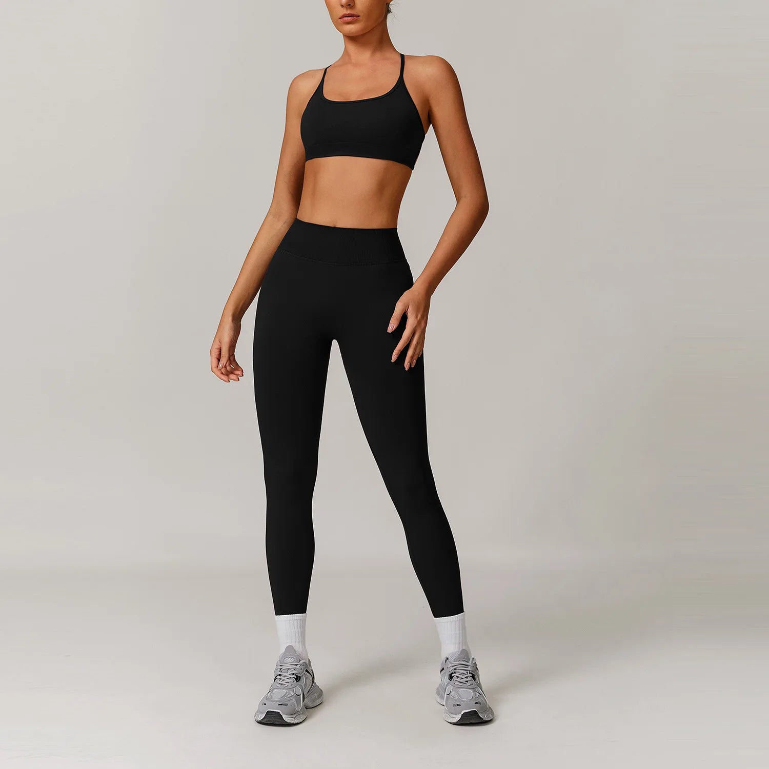 Seamless Yoga Set 2/3PCS Gym Clothes Women Sportswear Yoga Suits Fitness Set Women'S Tracksuits Sports Bra High Waist Leggings