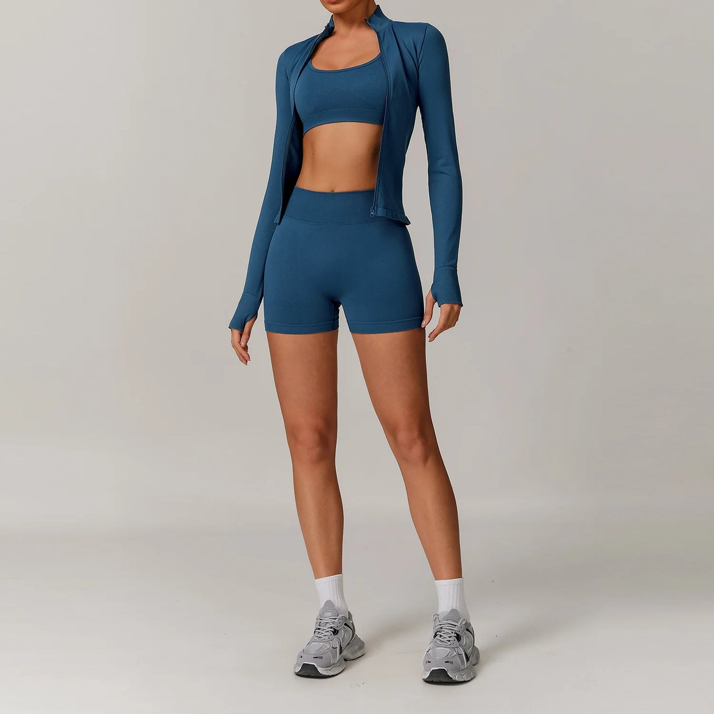 Seamless Yoga Set 2/3PCS Gym Clothes Women Sportswear Yoga Suits Fitness Set Women'S Tracksuits Sports Bra High Waist Leggings