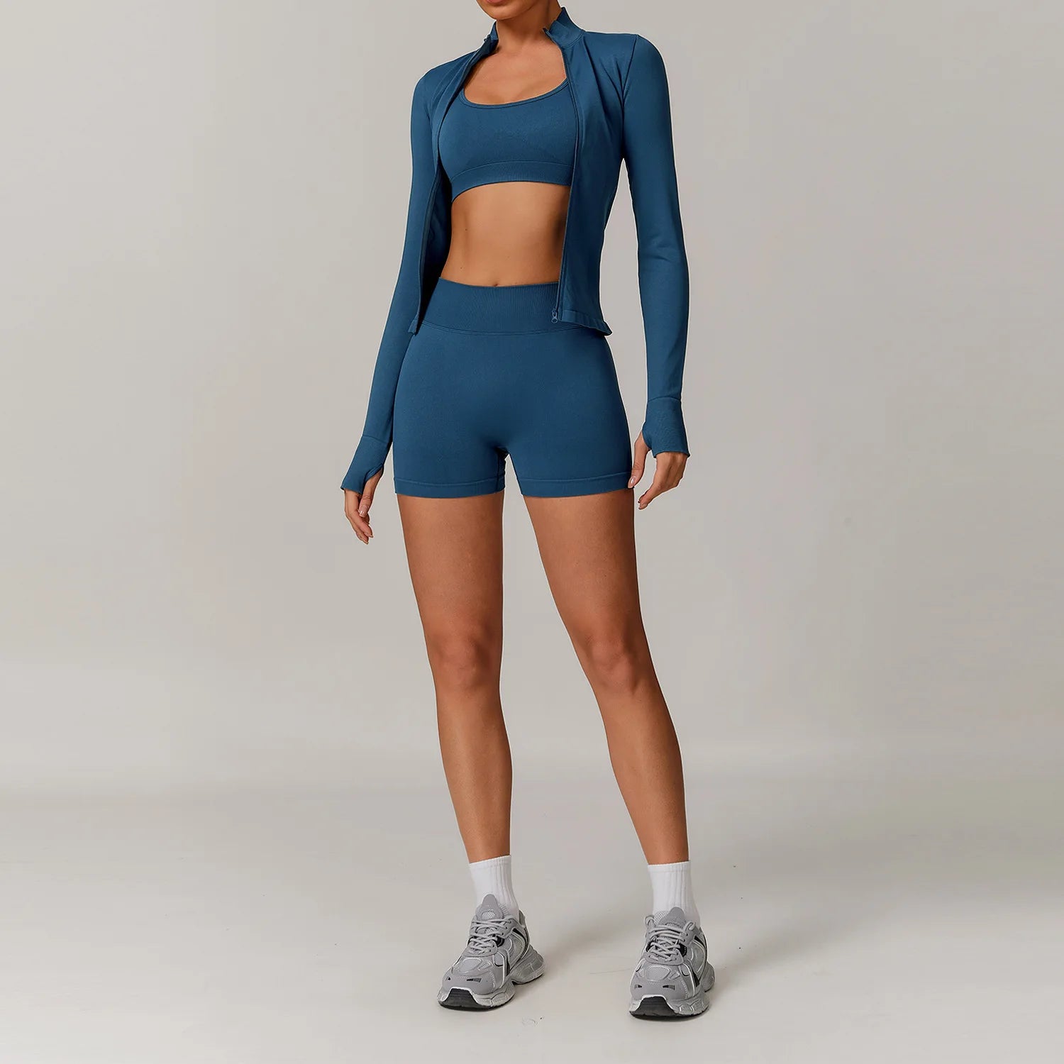 Seamless Yoga Set 2/3PCS Gym Clothes Women Sportswear Yoga Suits Fitness Set Women'S Tracksuits Sports Bra High Waist Leggings